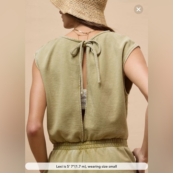 AE Fleece Crew Neck Romper - Picture 6 of 6